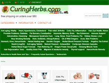 Tablet Screenshot of curingherbs.com